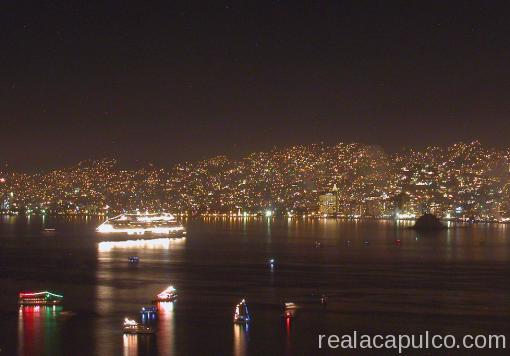 Acapulco Bay at Night Acapulco Bay